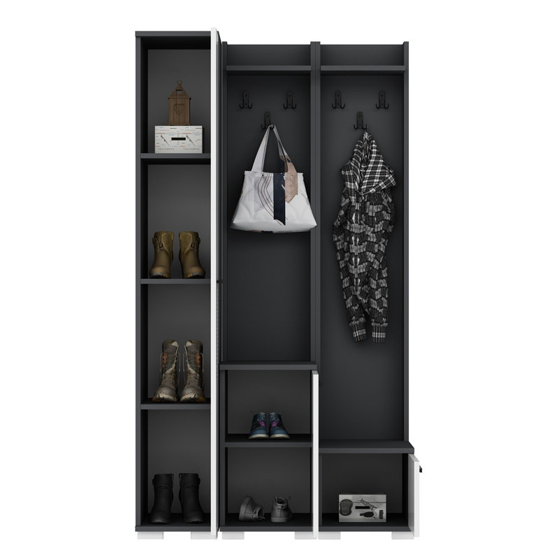 Coat Hanger, Blanc / noir