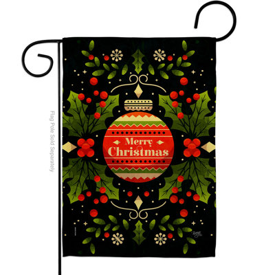 Drapeau de jardin en polyester 1,5 x 1,08 pi Cloyse
