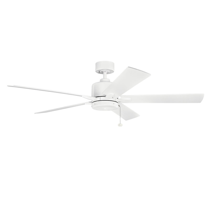Ventilateur de plafond 5 pales Bowen, Blanc mat