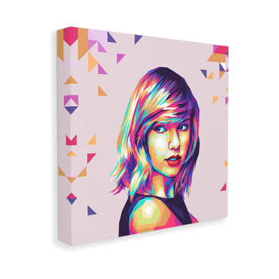 Pop Art avec motif sur toile, art mural par Birch & Ink