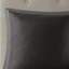 Ensemble d'édredon brodé 8 pièces gris foncé