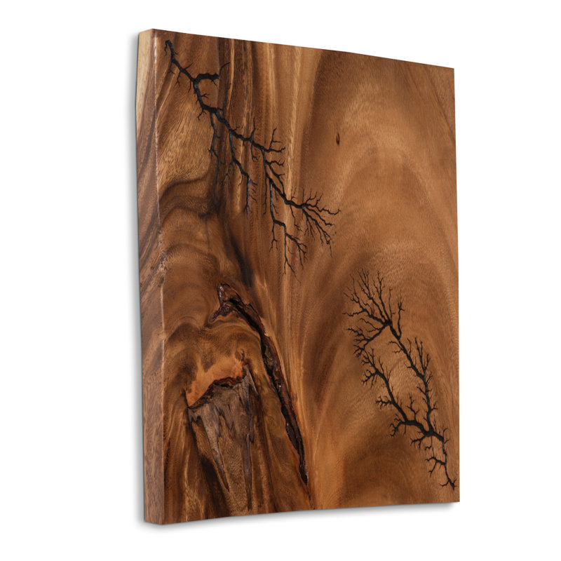 Lightning Wall Tile, Chamcha Wood