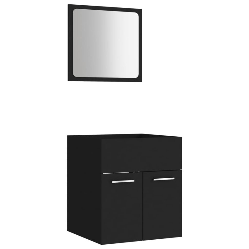 Cumnock Vanity & Mirror Set, Black