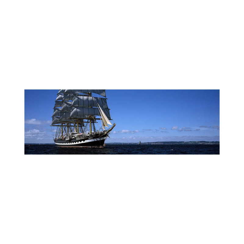 Tall Ships Race In The Ocean, Baie De Douarnenez, Finistere, Brittany, France #2 by Panoramic Images - Wrapped Canvas Panoramic Print