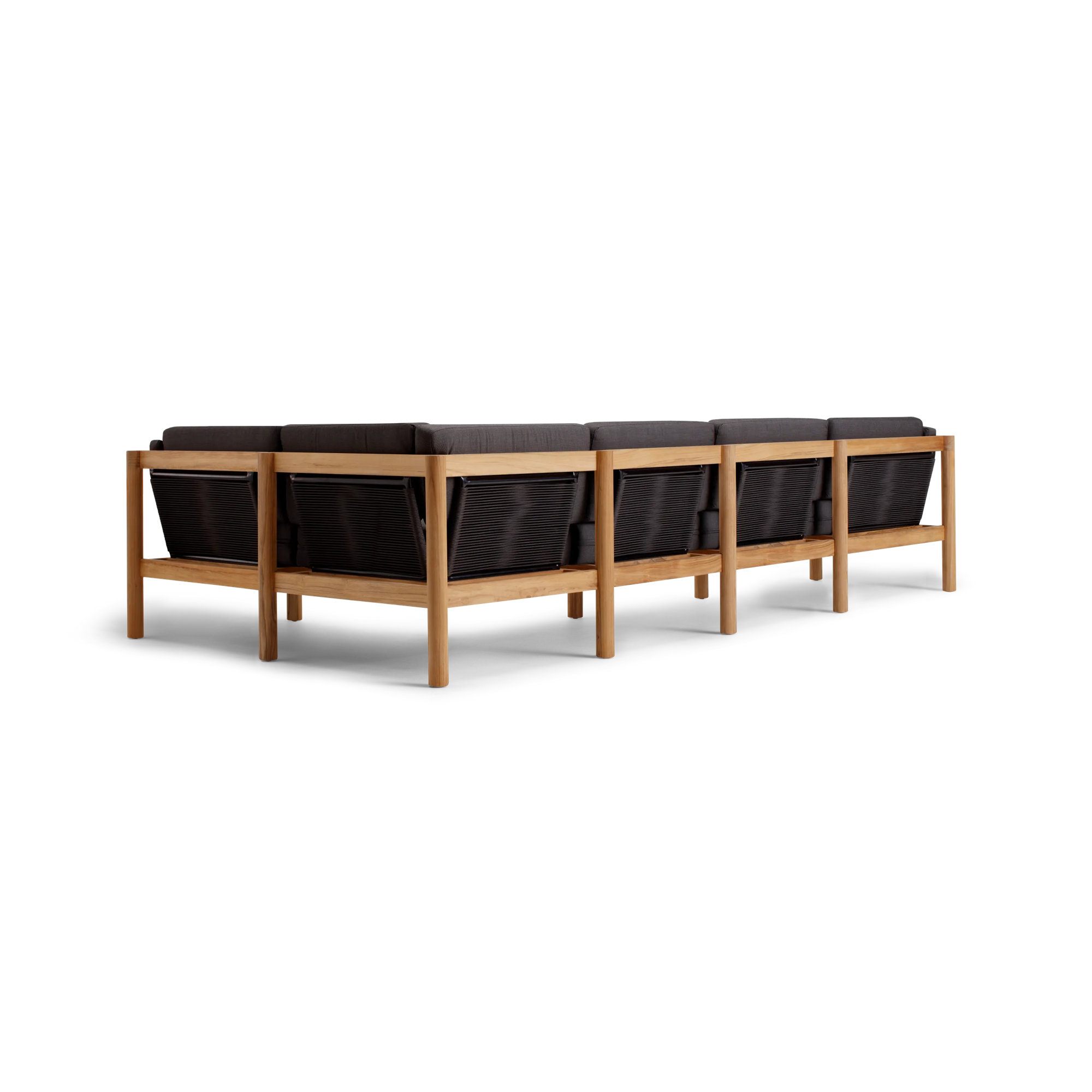 Haven 116'' Wide Patio Sectional with Sunbrella® Cushions, Sunbrella Coal