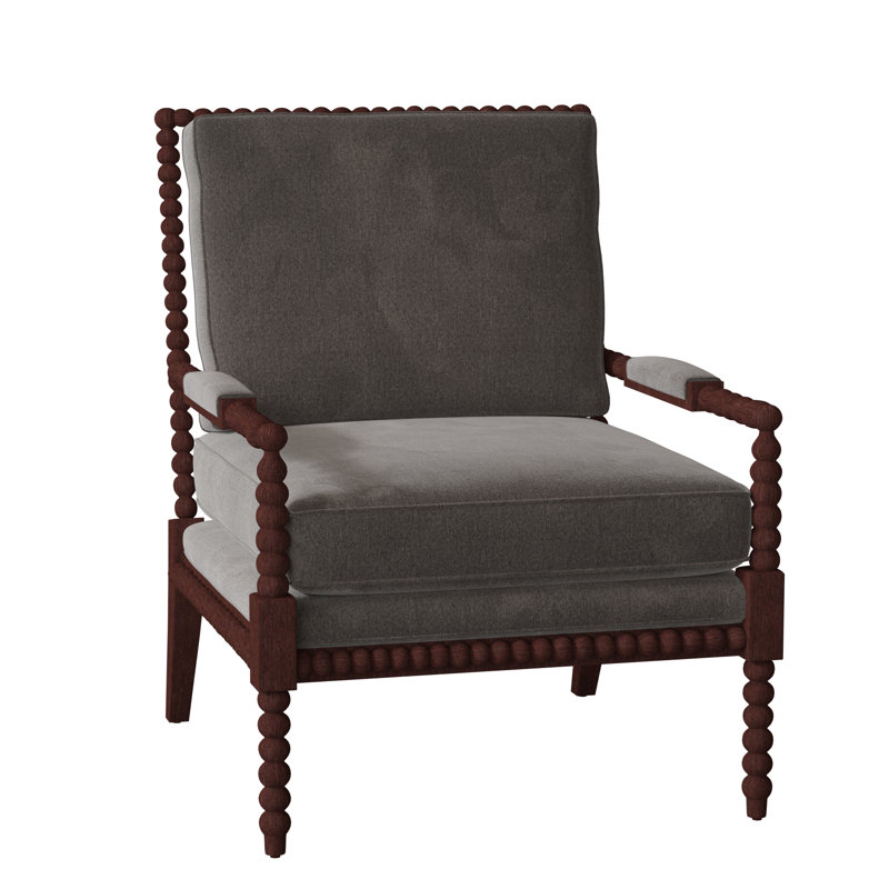 Fauteuil Paula Deen Home, Riverhouse, Velours performance gris Nickie 45