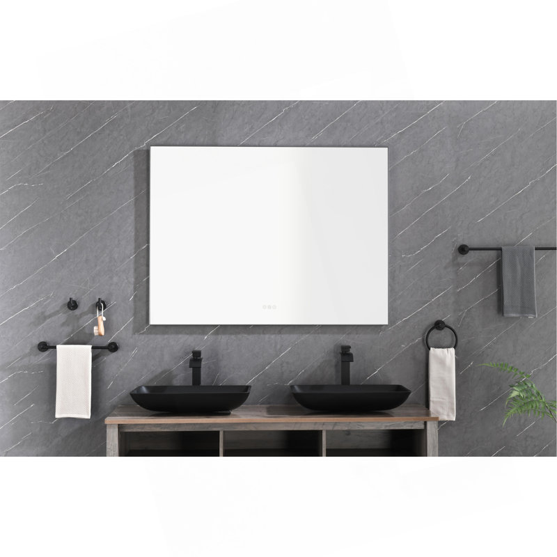 Miroir de salle de bain 48 x 36 pouces à DEL, 48 po x 36 po