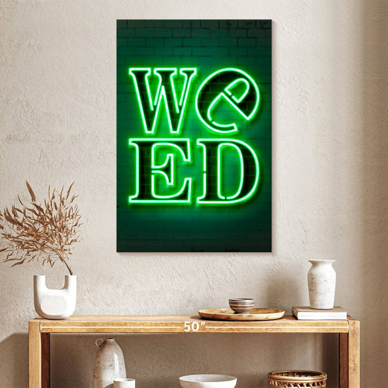 Weed, 39" H x 26" W