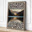Mountain Between Stripes Eclectic 1 Piece Wrapped Canvas Wall Art-2030864666-2030864667