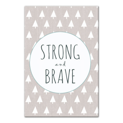 Art sur toile solide et courage Brannon