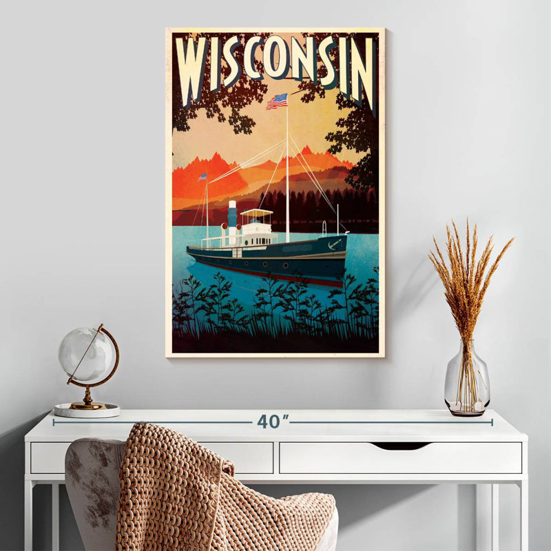Wisconsin Poster, 30" H x 20" W
