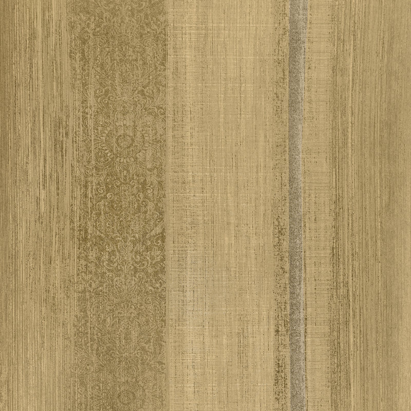 Precious Collection Glitter Chiffon Damask Wallpaper Roll, Yellow/Gold