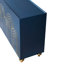 Armoire moderne cannelée, bleu marine, offrant des options de rangement polyvalentes, convenant à divers styles de décoration intérieure-706069543