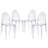 Modway Casper Modern Acrylic Stacking Four Dining Armchairs-561003096-619975864