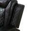 Fauteuil inclinable électrique en similicuir de 37,5 po de large avec port USB - Noir-133343796