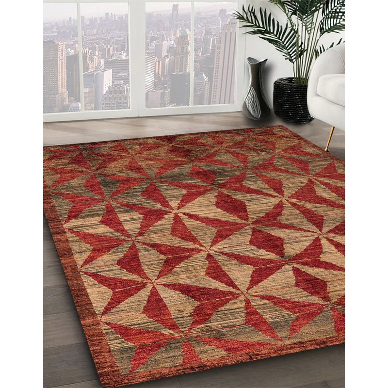 Abstract Indoor Rug, Square 7'