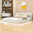 Wood Queen Upholstered Platform Bed with Headboard-2019949340