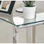 Aditya Chrome and Tempered Glass Small Side Table - Modern Design Living Room Table