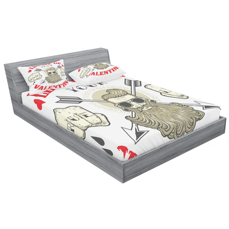 Microfiber Sheet Set, Queen Sheet Set with Fitted Sheet