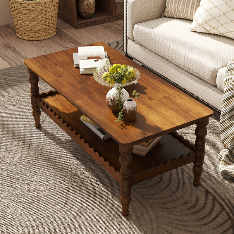 Rectangle Coffee Table Solid Wood Coffee Table