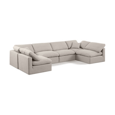 Itala Upholstered U-Shaped Sectional Reversible