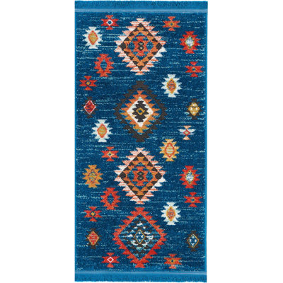Tapis bleu