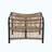 3 Pieces Wicker Outdoor Patio Furniture Set With Lounge Chair, Balcony Chairs Table Set With Cushions, Ottoman, Patio Conversation Sets For Garden ,Deck,And Porch, Black & Natural & Beige-558335576
