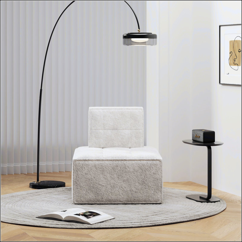 Canapé Sherpa confortable et modulaire, parfait pour la détente et la polyvalence dans tout espace de vie, idéal pour les adultes et la lecture.