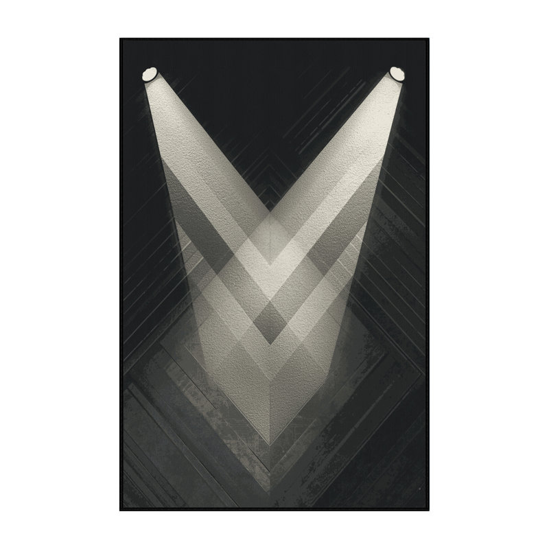 Tapis à motif géométrique moderne et contemporain lavable à la machine Oweda, 7 x 10