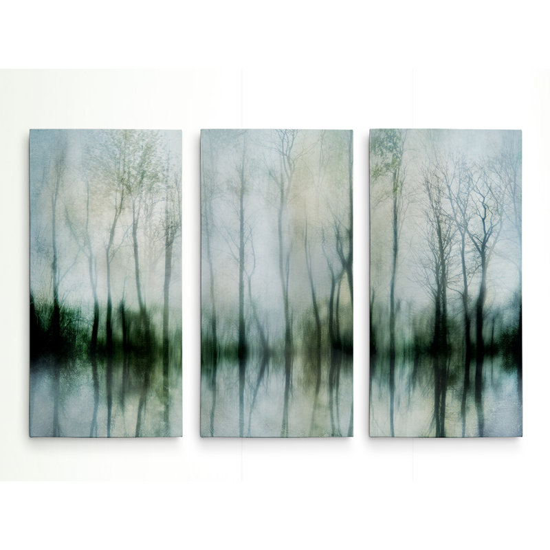 « ponded pond », une image multi-pièces sur toile tendue, H 24 po x l 36 po x P 1,5 po