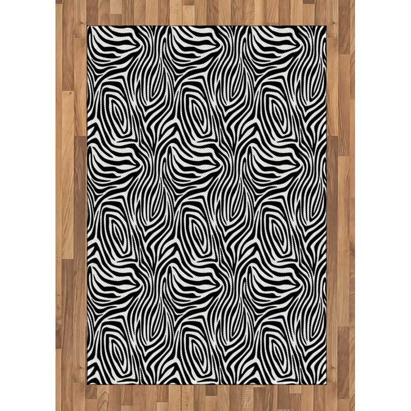 Reggie Animal Print Hand Woven Area Rug, Rectangle 120 x 180cm