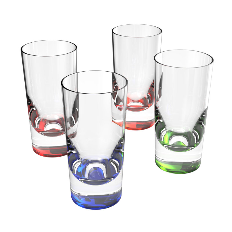 Ensemble de 4 pièces 12 oz. Ensemble de verres en plastique