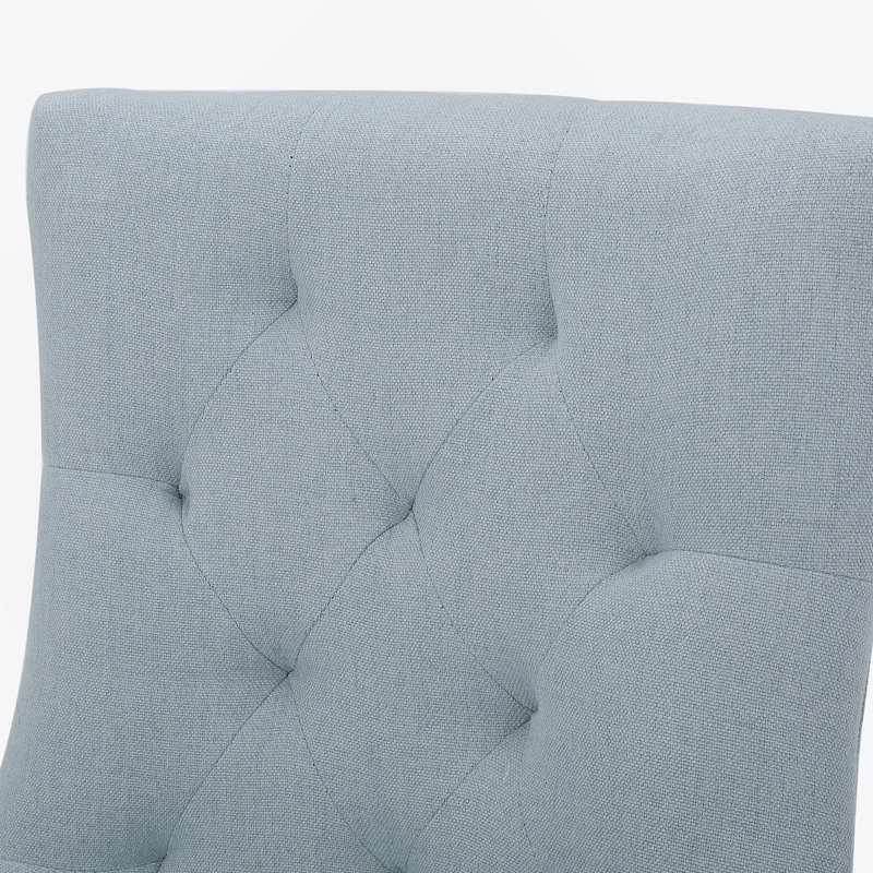 Dining Chairs, Light Blue Fabric