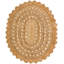 Tapis ovale en jute tissé à la machine-979016241