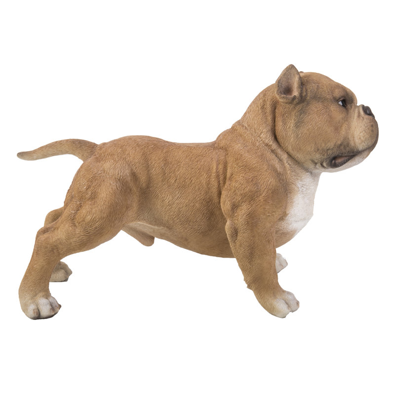 Statue de chien qui marche, Brun