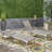 Set Of 2 Chaise Lounge Outdoor Rust-Proof Aluminum Frame Grey Comfortable Mesh Seating-1902074524