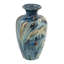 Vase bleu et brun