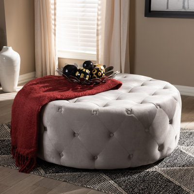 Capone Velvet Ottoman