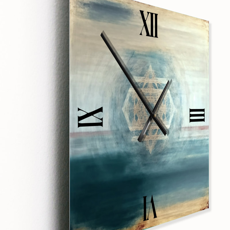 Horloge murale à motifs géométriques sacrés, Grand