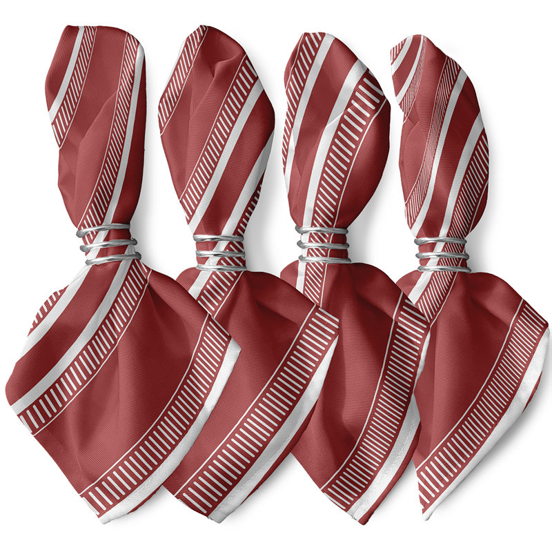 Ensemble de serviettes 4 pièces Evanni Dashing, Rouge
