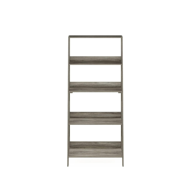 135.9 cm H Ladder Bookcase, 135.9 cm H x 60 cm W x 33 cm D x, Grey
