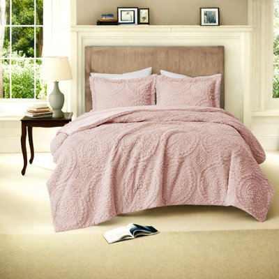 Ultra Plush Bedding Sets, Faux Fur Polyester With Embroidered Medallion Design, Perfect For Elegant Home Décor