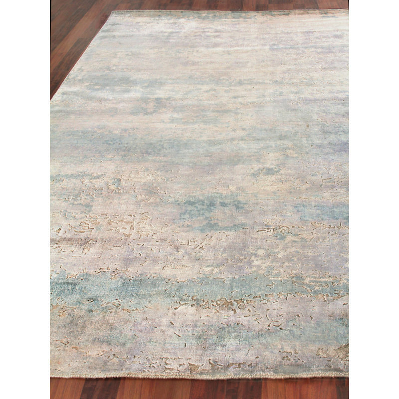 Reflections Abstract Area Rug in Light Beige, Rectangle 8' x 10'