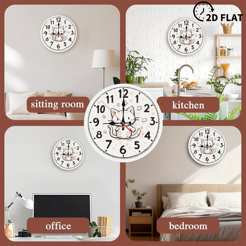 Horloge mignonne pour chat