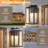 E12 Base Outdoor Wall Light with Clear Tempered Glass