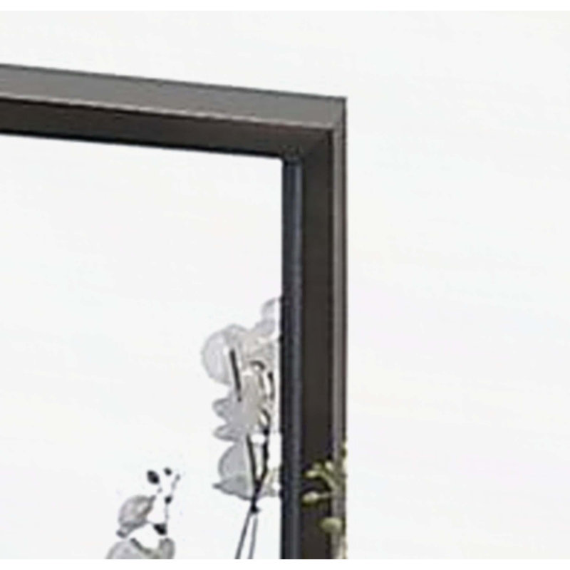 Merveille  Espresso Finish Mirror, Espresso, 35" x 39", Synthetic Wood