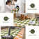  Checkered Washable Area Rug for Living Room Non-Slip Soft Stain Resistant Indoor Carpet
