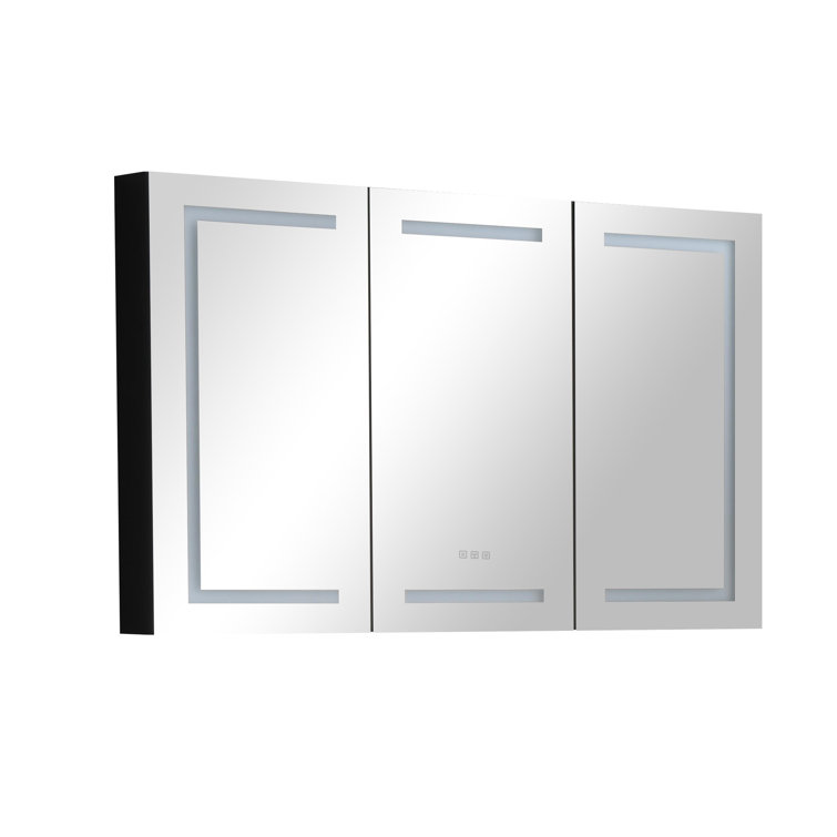60'' W Mirrored Medicine Cabinet with LED Lights