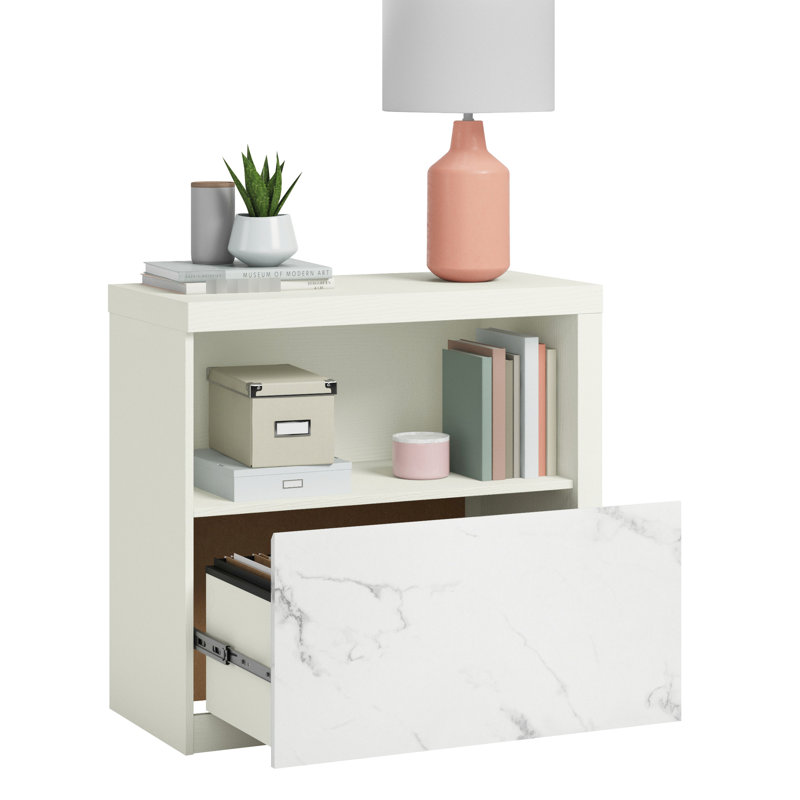 Classeur latéral blanc pour plusieurs pièces, panneaux, documents de compartiments, conception compacte, bureau et vestibule à assemblage rapide, bois d'ingénierie, processus d'installation
