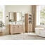 22 po. Armoire de rangement en chêne naturel vieilli pour salle de bain et salon-2032034363-2032034362